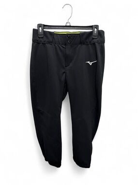 Mizuno Black Sporty Athletic Women’s Medium Softball Baseball Pants EUC